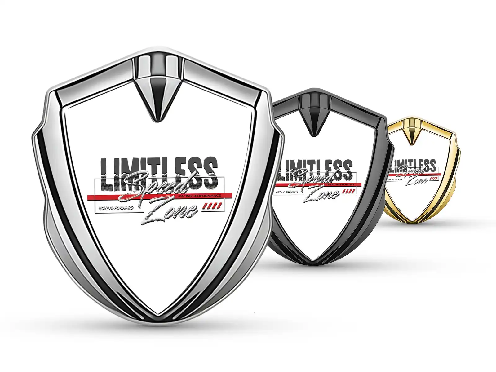 Metal Emblema Insignia De Pista Animado Lustroso
